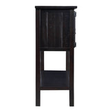 48'' Solid Wood Sideboard Console Table with 2 Drawers and Cabinets and Bottom Shelf, Retro Style W1202P263636