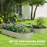 ZUN Garden Bed、 Galvanized Planter 88300818