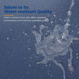 Aluminum Outdoor 2 Pcs Sofa Patio Couch, All-Weather Metal Outdoor Couch with 5" Thick and Soft B082P232957