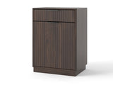 10-Gallon Woodgrain Tilt-Out Trash Can Cabinet Wooden Garbage Recycling Cabinet with Wave-Textured 46943397