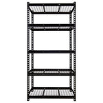 ZUN 5-Tier Adjustable Metal Shelving Unit ,Heavy Duty Garage Shelving,Storage Racks,Industrial Utility 88520663