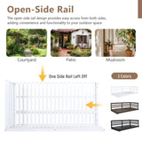 TOPMAX Country Patio Wooden Twin Size Swing Daybed Porch Swing Frame with 4pcs 96-inch Hemp Ropes N717P265856K