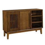 47.3" Sideboard Buffet Cabinet with Storage, Farmhouse Fluted Sideboard with 2 Doors & Solid Wood W1801P288503