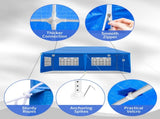 10'x20' Outdoor Party Tent with 6 Removable Sidewalls, Waterproof Canopy Patio Wedding Gazebo, Blue 53823303