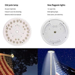 ZUN 42 LED Solar Flagpole Light Garden Umbrella Light Outdoor Waterproof Landscape Street Flag Pole Lamp 71415302