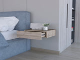 Light Gray Wall-Mounted Floating Nightstand B062P175153