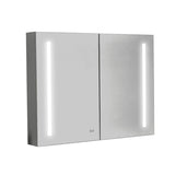 40 x 30 inch LED Lighted Bathroom Medicine Cabinet with Mirror, Sockets, Dimmable, Anti-Fog W2287P336340