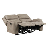 Luxurious Style Double Reclining Loveseat 1pc Brown Plush Comfortable Living Room Furniture B011P144391
