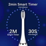 ZUN Electric Toothbrush Sonic Toothbrush, 5 Cleaning Modes for Dental Care, Screen Display, Gift 25125163