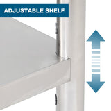 24''*24'' Commercial Work Table for Restaurant and Home Stainless Steel Kitchen Prep Table with W3167P303165