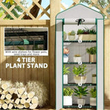 4 Tier Mini Small Greenhouse White 28956440