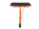 18in Lawn Aerator, Heavy Duty Rolling Aerator Lawn Tool, Manual Lawn Aerator Yard Aerator 56700104