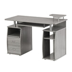 ZUN Complete Computer Workstation Desk With Storage, Grey 62969010