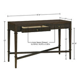 ZUN Fluted 2-drawer Storage Console Table B035P148428