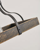 33.7-Inch Black and Gold Vintage Pendant Light, 5 E26 Bulb Sockets, Adjustable Chain Height W1340P251926