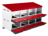 Chicken Nesting Box, 8 Compartment Roll Away Nesting Box for Laying Eggs, Wall Mount Chicken Nesting 23975751
