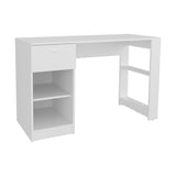 120-Home 47" Wide One Drawer Desk , Four Shelves, Writting Desk, Gamer Desk, Home Office, Living B200P253740