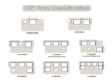 Compression Sofa,Convertible Floor Sofa Bed with Fixed-Shape Frame,Single Seater Boneless Modular 41681310