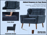 Modern Chair,Chenille Arm Chairs for Living Room,Upholstered Mordern Armchair,Comfy Soft Padded 49293430