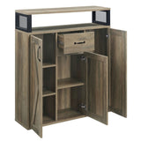 Rustic Oak Server with 3 Doors B062P185675