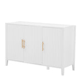 Featured Three-door Storage Cabinet with Metal Handles, Suitable for Corridors, Entrances, Living WF308089AAK