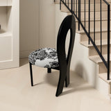 Dining Chairs Set of 2, Key-Design Home Chairs - Linen Upholstered Solid Wooden Dining Chairs with W2700P338557