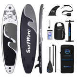 ZUN Inflatable Stand Up Paddle Board 11'x34"x6" With Accessories W1440P192242