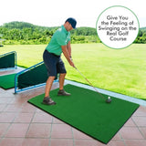 Golf Hitting Mats - 3.8'x5' Artificial Turf Training Mat for Indoor/Outdoor Swing Practice W2836P232196