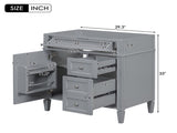 30'' Bathroom Vanity without Top Sink, Modern Bathroom Storage Cabinet with 2s and a Tip-out N710P250685E