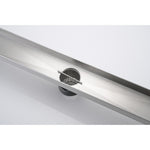 ZUN 28 Inches Linear Shower Drain with Removable Quadrato Pattern Grate, 304 Stainless Shower Drain W928P199550