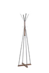 ZUN Reclaimed Wood and Metal Coat Rack with Hooks use in bedroom, living room 22118606