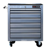 7 DRAWERS MULTIFUNCTIONAL TOOL CART WITH WHEELS-SILVER W1102P160640