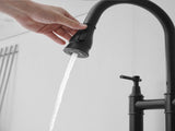 Bridge Kitchen Faucet with Pull-Down Sprayhead in Spot W1932P171697