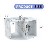 Hexagonal MDF coffee table, characteristic pattern stickers, multi-hole design to give more storage W1151P200320