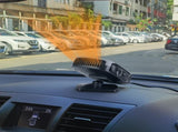 12V Portable Car Heater Defogger, Heat & Fan Dual Modes, 360&deg Rotatable Air Outlet, Dashboard 66385390