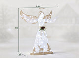 5 FT Lighted Christmas Angel Decor 105 Warm/Cold White Lights, Waterproof Fabric Xmas Angel 24738336