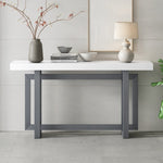 ZUN U_STYLE Contemporary Console Table with Wood Top, Extra Long Entryway Table for Entryway, Hallway, WF305653AAM