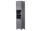 Gray particleboard with melamine veneer and MDF grid vacuum forming, 30*28*170cm, two doors and two 52471104