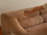 Shoes sofa-in-a-Box, Memory Foam 2-Seater Couch, No Installation & Easy to Transport, Deep Seat W668P381958