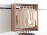 Devi Oak Wall Mounted Wood Closet System B040P311956