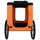 Large Folding Bike Trailer Dogs 120LB Capacity All-Terrain Pet Carrier, Durable Steel Frame W1364P268355