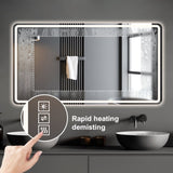 48*32 inch Bathroom Mirror with Led Lights , Anti-Fog Lighted Vanity Mirrors for Wall Mounted, 3 W2709P179149