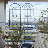 2 Pack Metal Garden Trellis 86.7" x 19.7" Rustproof Trellis for Climbing Plants Outdoor Flower W1586P268040