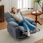 ZUN Recliner chair,360 degree rotating swing single sofa chair, equipped with soft cushion and backrest, W1521P265841