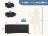 Dresser 5 Fabric Storage Drawer Dresser, TV Stand, Chest of Drawers for Bedroom, Closet, Entryway, 36711674