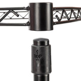 2Tier Rod Closet Organizer Garment Rack Clothes Storage Hanger Shelf Hooks Black 08929883