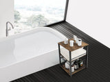Freestanding Bathroom Shelf with Drawer Toilet Paper Storage Stand Organizer, Black 37253017