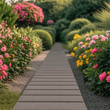 8 Ft gray outdoor garden walkway 95" x 17" x 0.5" 88582944