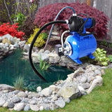 ZUN 1.6HP Shallow Well Pump with Pressure Tank,garden water pump, Irrigation Pump,Automatic Water W46562965