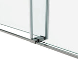66*76" Frameless Double Sliding Shower Door, Double Shower Door, 3/8 SGCC Tempered Glass, 60235382